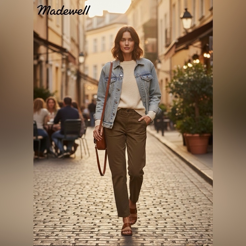 Madewell Brown Cotton blend Pants size 26